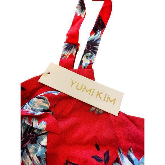 NWT Revolve Yumi Kim Crop Top Siren Top in Finders Keepers Red w/‎ Front Tie - Picture 4 of 9